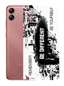 AtOdds - Samsung Galaxy M04 Mobile Back Skin Rear Screen Guard Protector Film Wrap with Camera Protector (Coverage - Back+Camera+Sides) (Be Different)