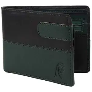 Rosset Green & Black PU Leather Men's Wallet (Rosset_Wallet_45)
