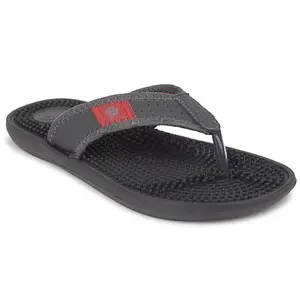 Liberty A-HA ACUPLUS-2 Casual Slipper For Women With EVA Sole | Durable and Lightweight | Comfortable and Soft Outsole for Everyday Wear | Stylish Footwear and Cushioned Footbed (Dark Grey 38EU)