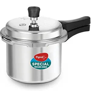 Pigeon by Stovekraft 12736 Aluminium Pressure Cooker 3 litre Non Induction Base Outer Lid