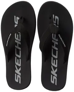 Skechers-Men's Flip-Flops & Slippers-COURTWALD INDIA-894184ID-BKGY-8