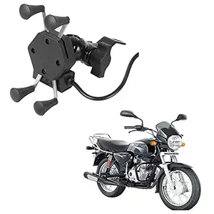 Auto Pearl -Waterproof Motorcycle Bikes Bicycle Handlebar Mount Holder Case(Upto 5.5 inches) for Cell Phone - Bajaj Boxer