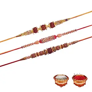 Manonita Rakhi Gift for Brother, bhaiya bhabhi, Gift Set (Rakshabandhan Mug, Roli,Chawal) BA-BD-BO