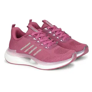 Aqualite Arch-103 Walking Shoes for Women Lightweight dailywear, Ladies Shoes for Women Stylish Active wear, Idol for Gym, Jogging, Athletic Sports, Mesh, Lace-up, No Heel, Onion Silver Size 6