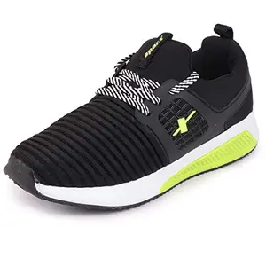 Sparx Men's Black Neon Green Running Shoe (SM-610)
