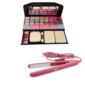 YRDECHA TYA Fashion 6155 Multicolour Makeup Kit with 1 Mini Hair Straightener (MULTI COLOR) - (Pack of 2)