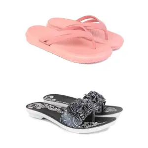 Women?s Flat Sandals,Stylish Heeled Sandals for Women B_(Combo 2)-1975-1967-6-EURO-37