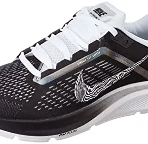 Nike Womens W AIR Zoom Structure 24 PRM Black/White Running Shoe - 7 UK (DX9626-001)