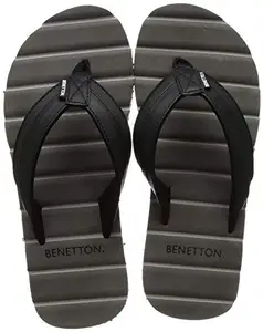 United Colors of Benetton Men's Grey Slipper-6 Kids UK (21P8CFFPM838I)
