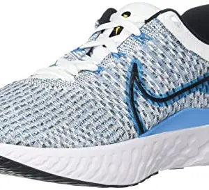 Nike Mens React Infinity Run Fk 3 White/Black-Blue Orbit-Chlorine Blue Running Shoe - 6 UK (DH5392-102)
