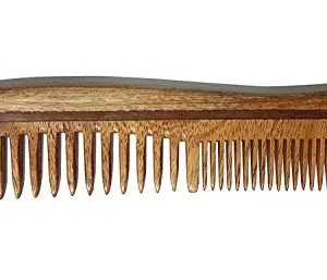 AASA Natural Neem Wood Comb for Men and Women, Anti Dandruff and Hair Growth Comb, Pack of 1(Brown) (C5)