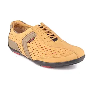 Red Chief Casual Derby Shoes for Men Rust