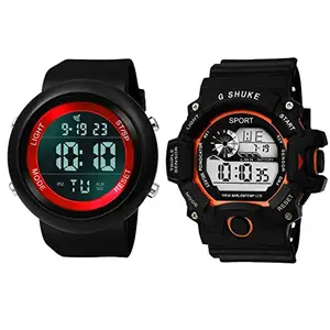 TIMESMITH Men Digital ArmyBlack Round Dial, Buckle Strap, Sporty, Casual Wrist Watch (Pack of 2) -TSD-Combo-02_08