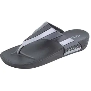 FLITE Women Daily Use Slippers/Bathroom Slippers/Home Slippers/All Day Wear (BLK, 6)