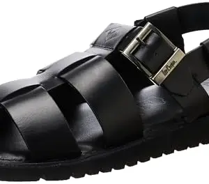 Leather Sandals with Buckle Fastening by LEE COOPER