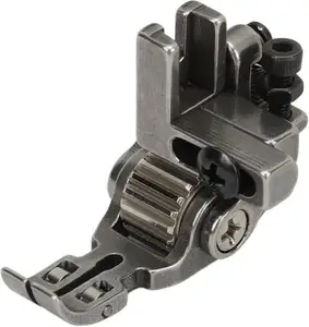 SIVANA's T-3 Adjustable Presser Foot with Steel Teeth Roller|Heavy Duty Sewing Foot for Leather,Denim,Thick Fabrics|Fits Juki, Jack, Brother, Usha&Umbrella Machines, Durable Steel Build