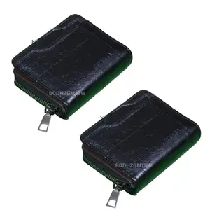 Women’s Leather Wallet ǀ Easy to Hold in Hand ǀ Compact Card Slot ǀ Coin Pocket with Smooth Zip ǀ Long Currency Compartment with Button ǀ Elegant Extra Space in Front ǀ Pack of 2 Wallet