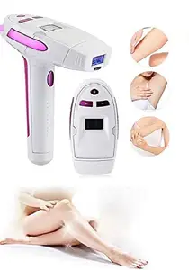 Sisliya Laser Epilator for Long Lasting Hair Removal Skin Color Sensor 5 Power Levels 300,000 Pulses Home Use Painless With Goggles