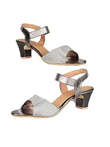 WalkTrendy Womens Synthetic Grey Sandals With Heels - 3 UK (Wtwhs580_Grey_36)