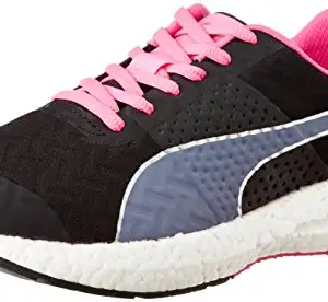 Puma Women's NRGY Wn s Black and Fluo Pink Running Shoes - 7 UK/India (40.5 EU)