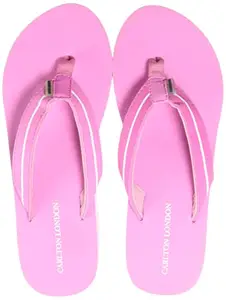 Carlton London Women's Flip Flops, Pink, 3