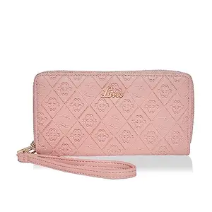 Lavie Women's Deboss Savy Dual Zip Wallet | Ladies Purse Handbag