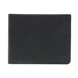 LOUIS STITCH Mens Denim Blue Italian Saffiano Leather Wallet RFID Wallet (Czech) (Goel)