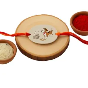 Raavi colors Rakhi for Dogs with Includes Roli Chawal for My Dog