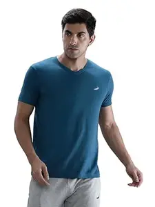 CROCODILE Men Solid Sport Fit T Shirt | Round Neck | Short Sleeve | Regular Length | Basic Casual Pull On Topwear