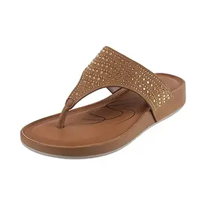 Metro Women Brown Synthetic Sandals 4-UK (37 EU) (75-9317)