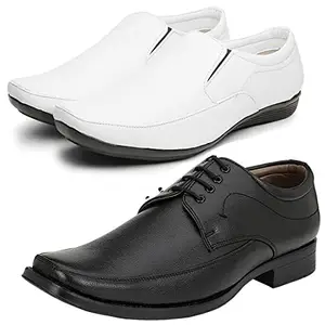 Unique Formal Shoes/Party Shoes/ 2 Shoes Combo with Free 2 Belt for Men and Boys (BAZAAR10288_PV-LNG-1002) Multicolor