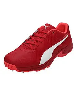 Puma Mens Spike 19.2 Urban Red-Sunblaze-White Cricket Shoe - 6 UK (10551016)