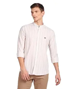 Arrow Sports Arrow Men's Slim Fit Shirt (ASAFSH1350_Beige