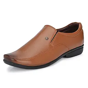 Centrino mens Moccasin Formal Shoe (Tan_10 UK_8602-3)
