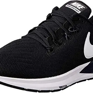 Nike Men's AIR Zoom Structure 22 Running Shoes 6 US, Black/White-Gridiron