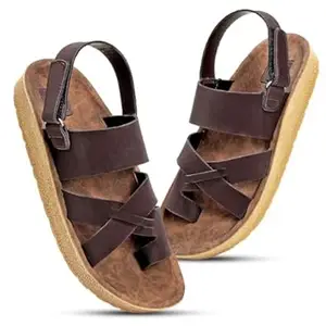 DOCTOR FEEL SOFT Men Comfort Back Strap Sandals – Adjustable Slingback Flat Sandals with Cushioned Footbed, Lightweight Sole, Casual Everyday Wear Supportive Slip-On Style