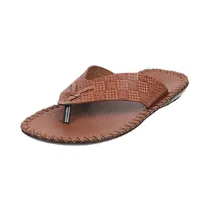 Mochi Men's Tan Casual Flat Stylish Slip-on Sandals UK/7 EU/41 (16-83)