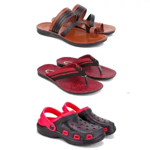 Men's Sandals | Lightweight | Stylish & Easy to Wear For Men's GR-SAN-(3-COMBO)-3151-3129-3017-9