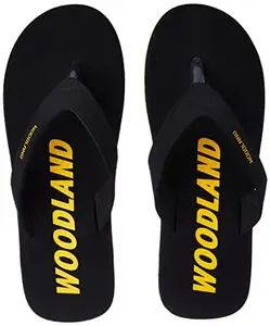 Woodland Men's Black FlipFlop-6 UK 40 EU (OFF 4365022)