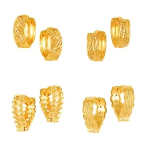 VFJ VIGHNAHARTA FASHION JEWELLERY Vighnaharta Golden Alloy Stud Earrings Combo Set(Sales Package-4 Pair Earrings) Alloy Stud Earring[VFJ1787-1785-1790-1789ERG]