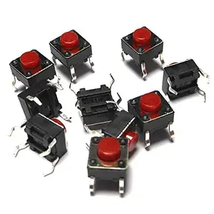 e-INFINITY E-INFINITY 6x6x5MM red Cooker Switch red Button for Induction Cooker Button 6 * 6 * 5 Touch Switch (30)