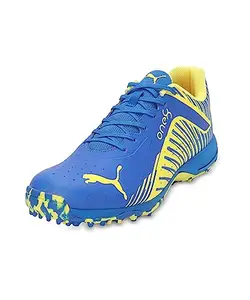 Puma Mens 22 FH Rubber VK Ultra Blue-Yellow Blaze-White Cricket Shoe - 12 UK (10671306)