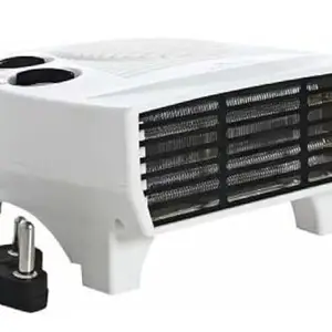 OSLON Room Fan Heater, 2 Heat Settings, Adjustable Thermostat, Cool Blow Function, 25 x 15 x 17 cm