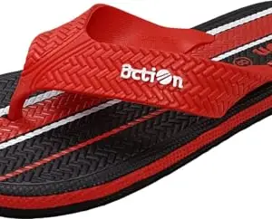 Action Men's Black Non-Marking Printed - Running Flip Flops_AFG 846-Blk-RD-7