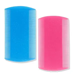 Lice And Nits Removal Comb | 2 Pcs Narrow Teeth Lice Comb for Kids, Women & Men | Double-Sided Plastic Hair Comb for Lice, Nits, Eggs, and Dandruff Removal Comb (Multicolour)