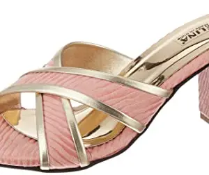 WalkTrendy Womens Pink Sandals With Heels - 6 Uk (Wtdw245_Pink_9)