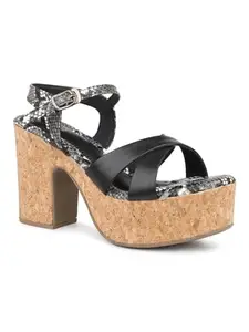 Inc.5 Women Black Solid Platform Heels