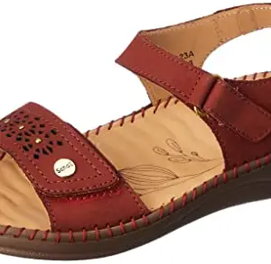 Scholl womens Mia Sandal Red Sandal - 5 UK (6635203)