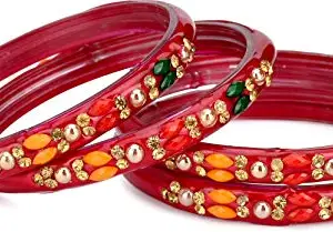 Designer Bangle Set with for Party and Daily Use (with Safety Cum Carry Box)-UK03 (Bang4-C2.8_bang)