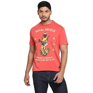 ROYAL ENFIELD Timeless and Legendary T-Shirt Burnt Red